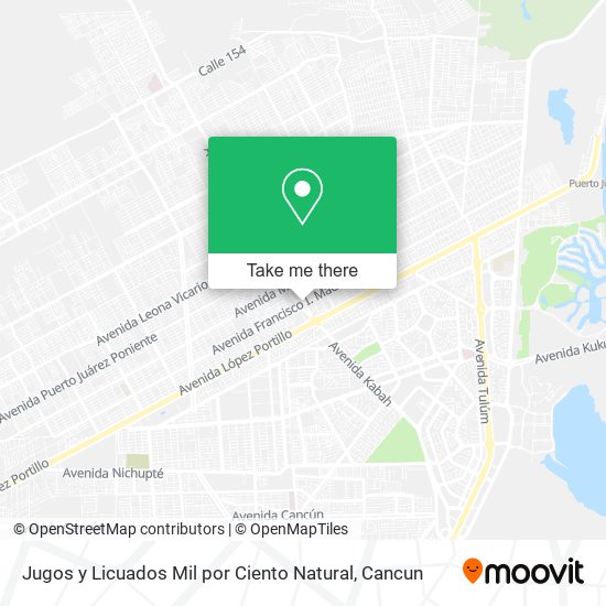 Jugos y Licuados Mil por Ciento Natural map