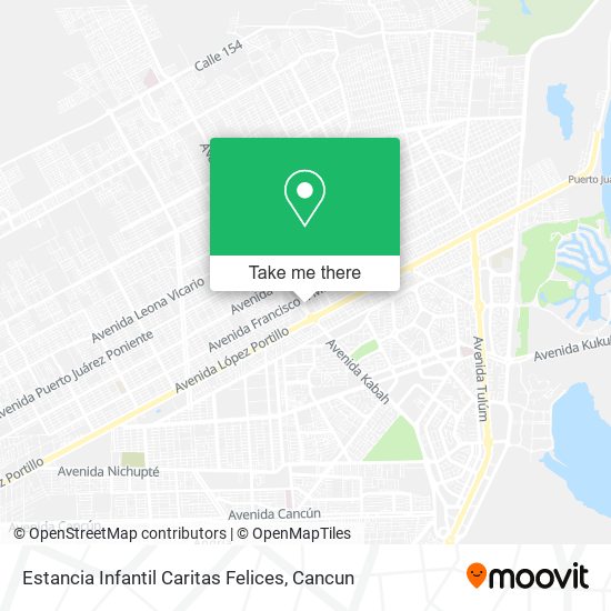 Mapa de Estancia Infantil Caritas Felices