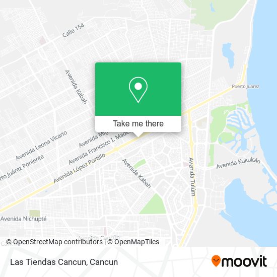 Las Tiendas Cancun map