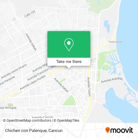 Chichen con Palenque map