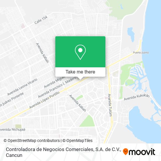 Mapa de Controladora de Negocios Comerciales, S.A. de C.V.