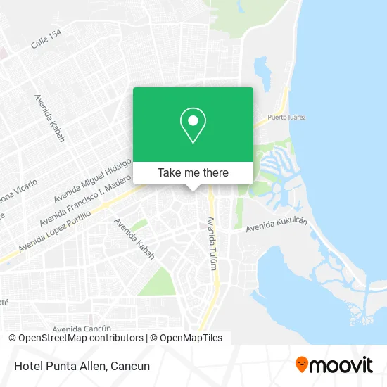 Hotel Punta Allen map