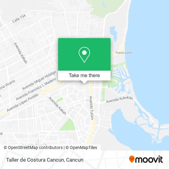 Mapa de Taller de Costura Cancun