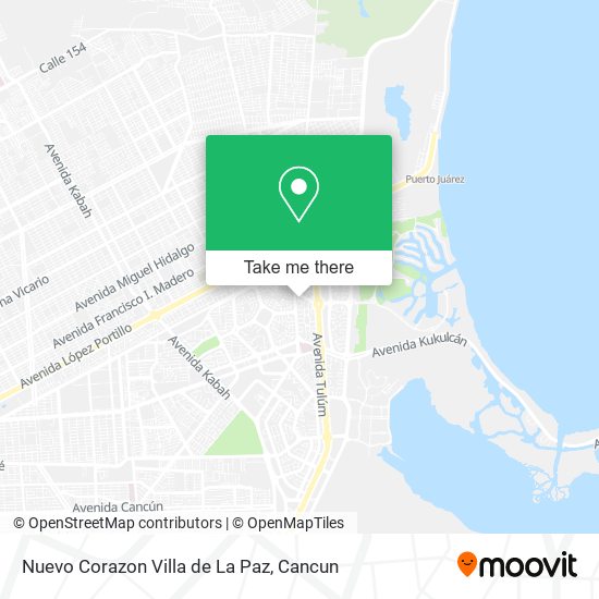 Mapa de Nuevo Corazon Villa de La Paz