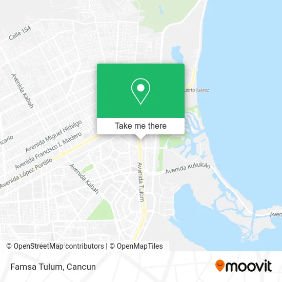 Famsa Tulum map