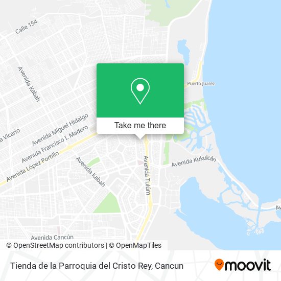 Mapa de Tienda de la Parroquia del Cristo Rey