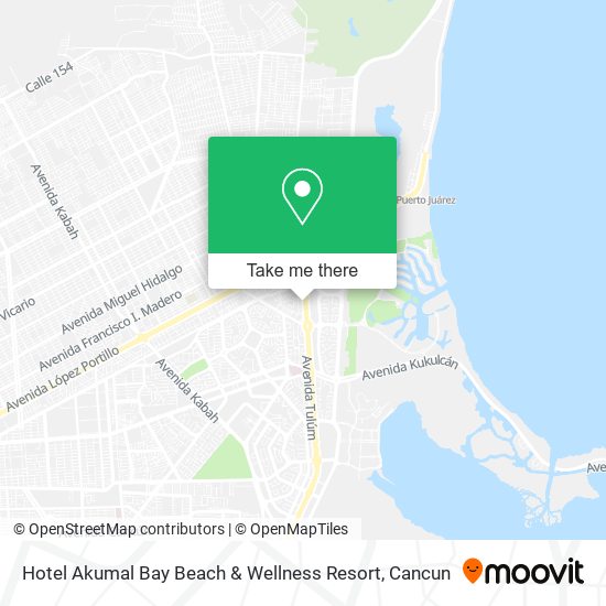 Hotel Akumal Bay Beach & Wellness Resort map