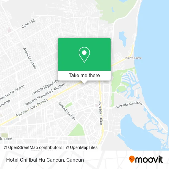 Hotel Chi Ibal Hu Cancun map