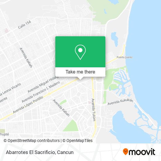 Mapa de Abarrotes El Sacrificio
