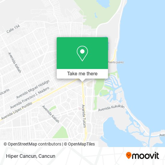 Hiper Cancun map