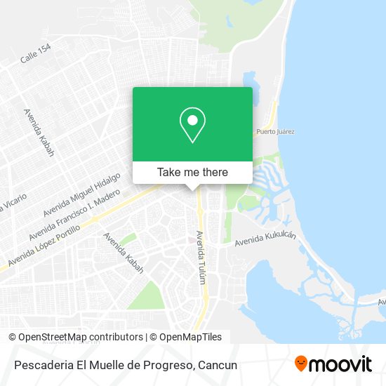 Pescaderia El Muelle de Progreso map