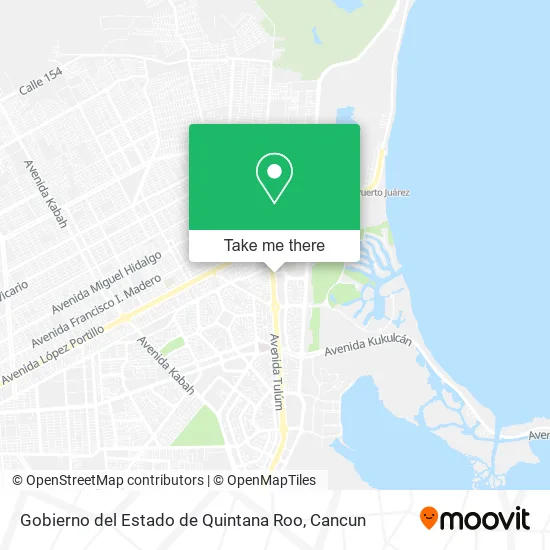 Gobierno del Estado de Quintana Roo map