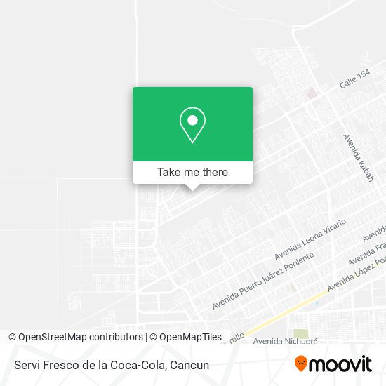Servi Fresco de la Coca-Cola map