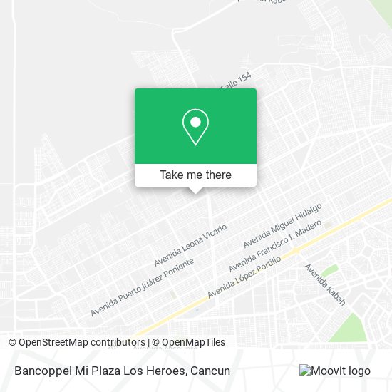 Bancoppel Mi Plaza Los Heroes map