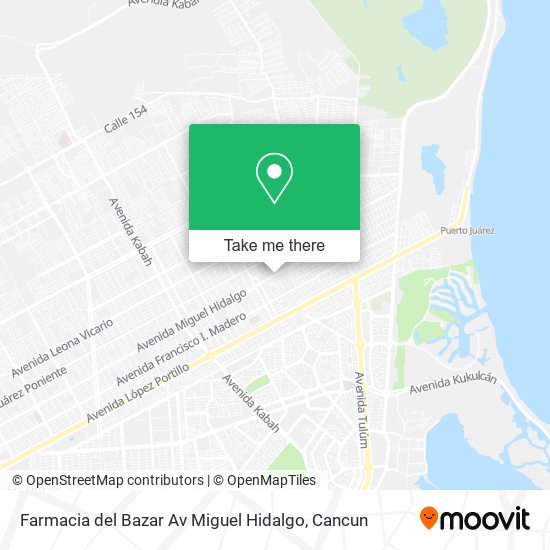 Mapa de Farmacia del Bazar Av Miguel Hidalgo