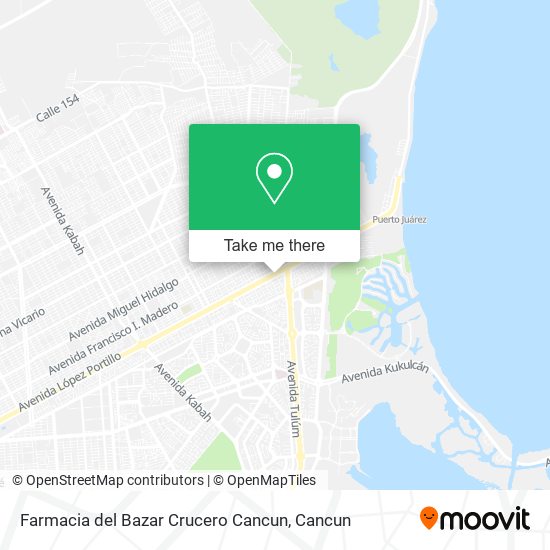 Farmacia del Bazar Crucero Cancun map