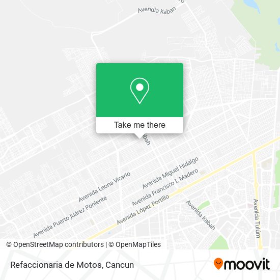 Refaccionaria de Motos map