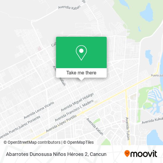 Mapa de Abarrotes Dunosusa Niños Héroes 2