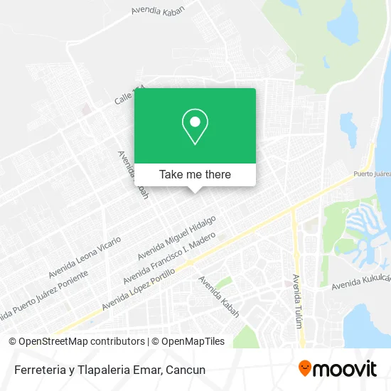 Mapa de Ferreteria y Tlapaleria Emar