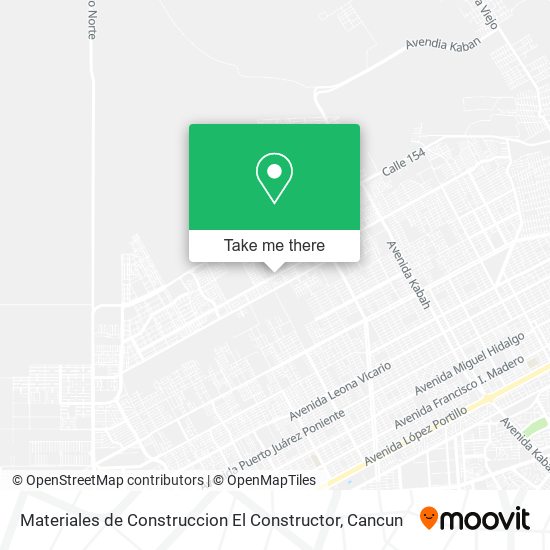 Materiales de Construccion El Constructor map