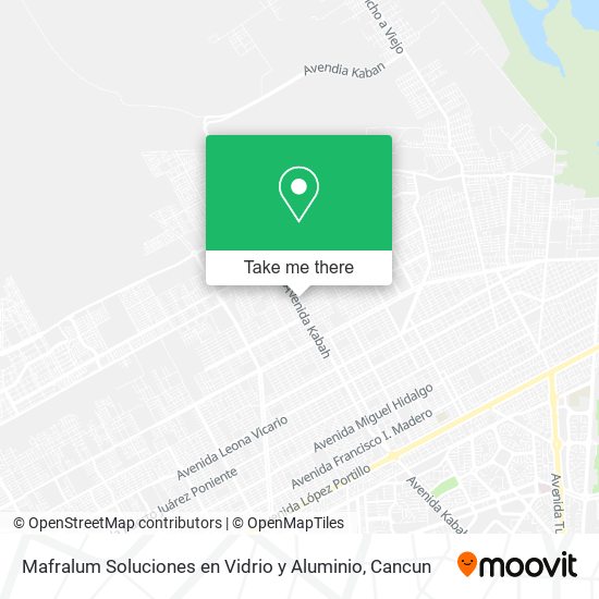 Mapa de Mafralum Soluciones en Vidrio y Aluminio