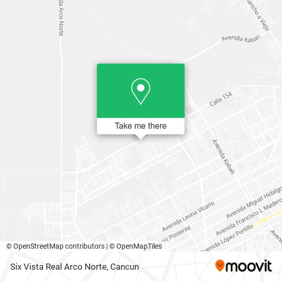 Six Vista Real Arco Norte map