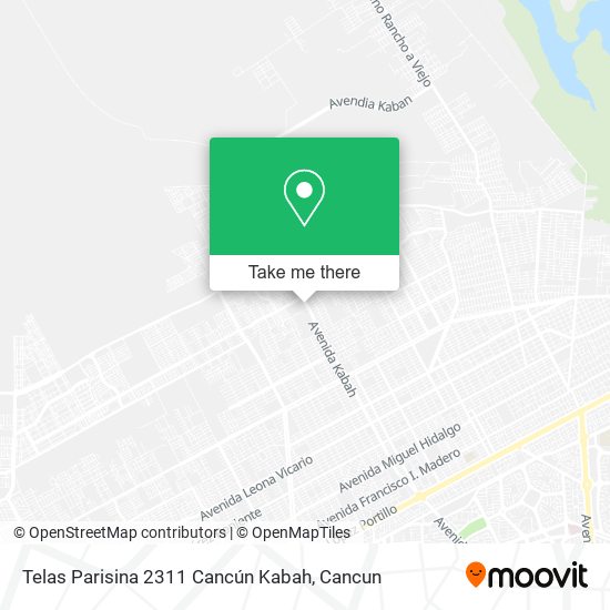 Mapa de Telas Parisina 2311 Cancún Kabah