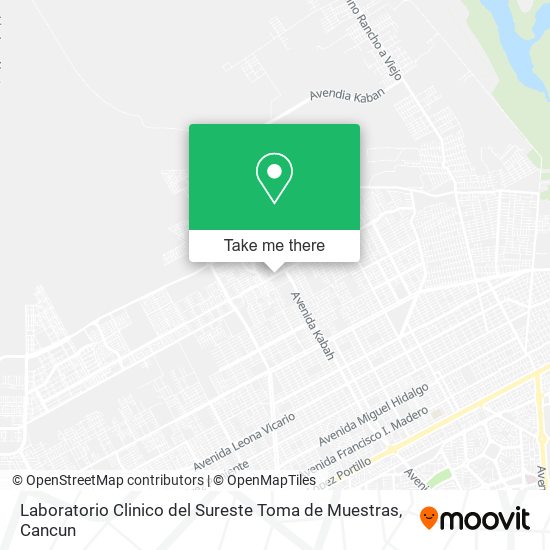 Laboratorio Clinico del Sureste Toma de Muestras map