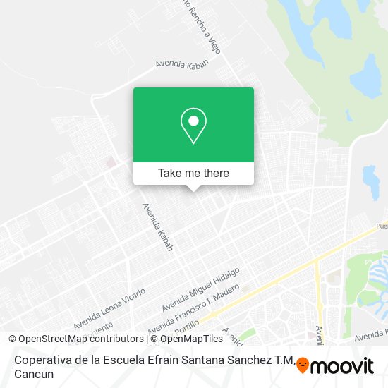 Mapa de Coperativa de la Escuela Efrain Santana Sanchez T.M