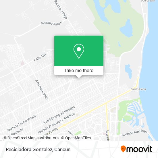 Recicladora Gonzalez map