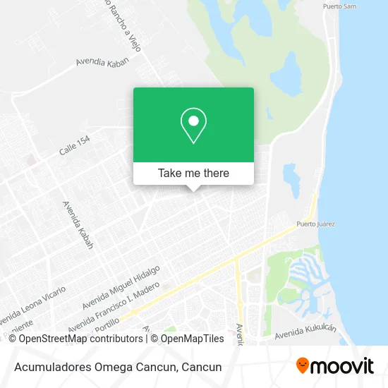 Acumuladores Omega Cancun map