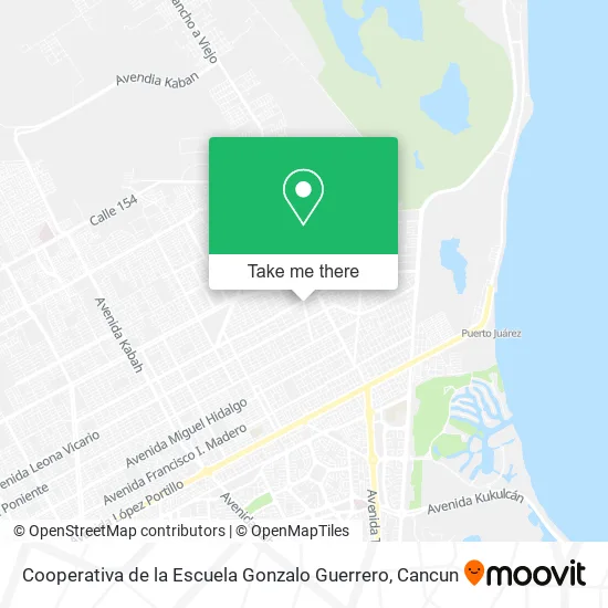 Cooperativa de la Escuela Gonzalo Guerrero map