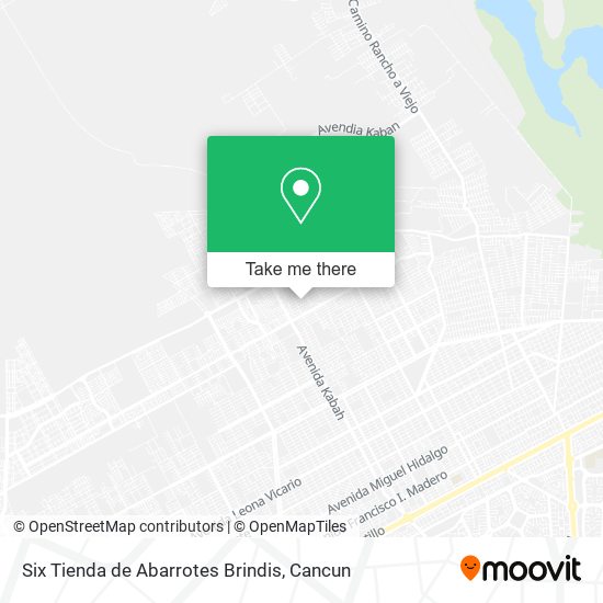 Six Tienda de Abarrotes Brindis map