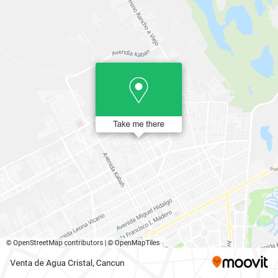 Mapa de Venta de Agua Cristal