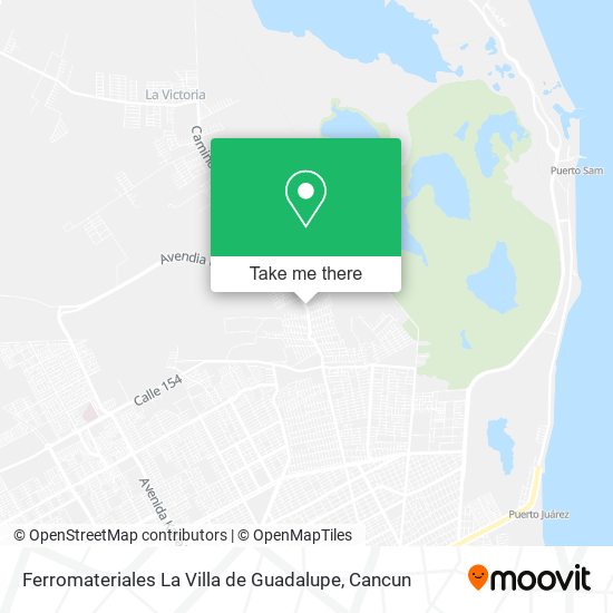 Mapa de Ferromateriales La Villa de Guadalupe