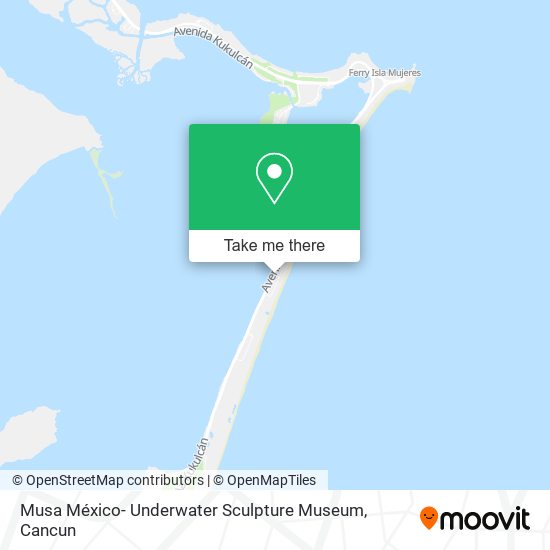 Musa México- Underwater Sculpture Museum map