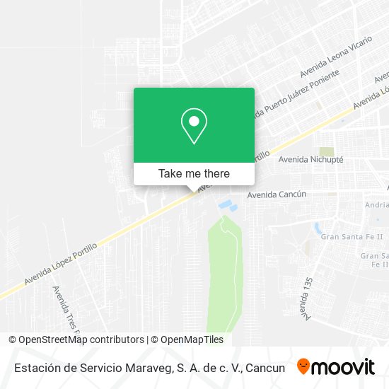Mapa de Estación de Servicio Maraveg, S. A. de c. V.