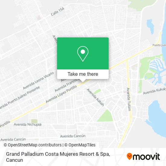 Grand Palladium Costa Mujeres Resort & Spa map