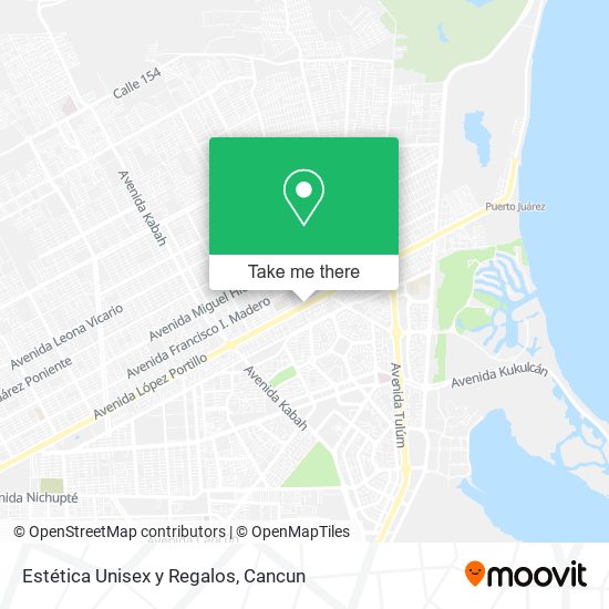 Mapa de Estética Unisex y Regalos