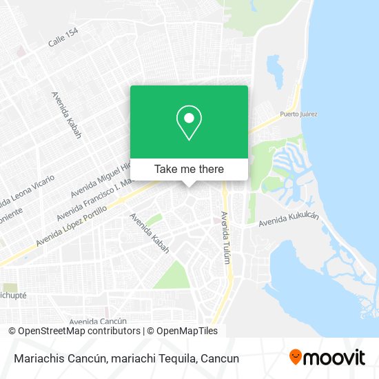 Mariachis Cancún, mariachi Tequila map