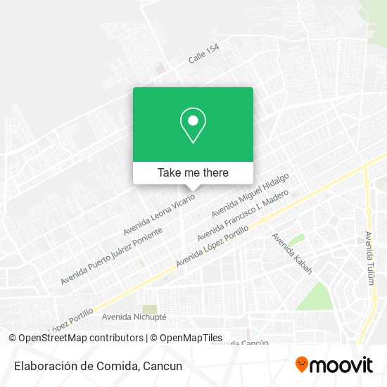 Mapa de Elaboración de Comida