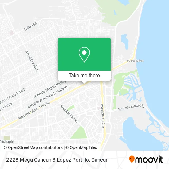 2228 Mega Cancun 3 López Portillo map