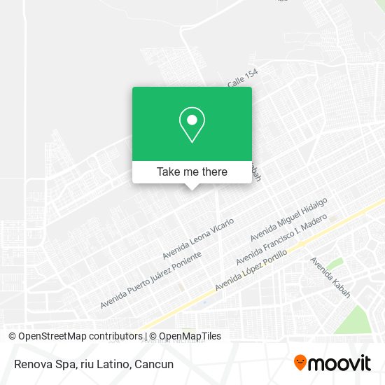 Mapa de Renova Spa, riu Latino