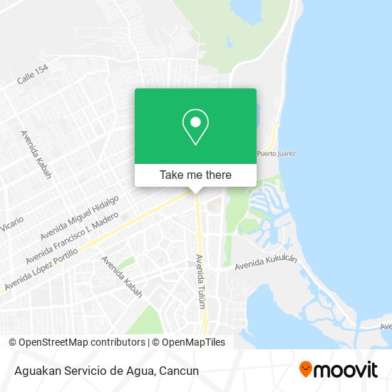 Aguakan Servicio de Agua map