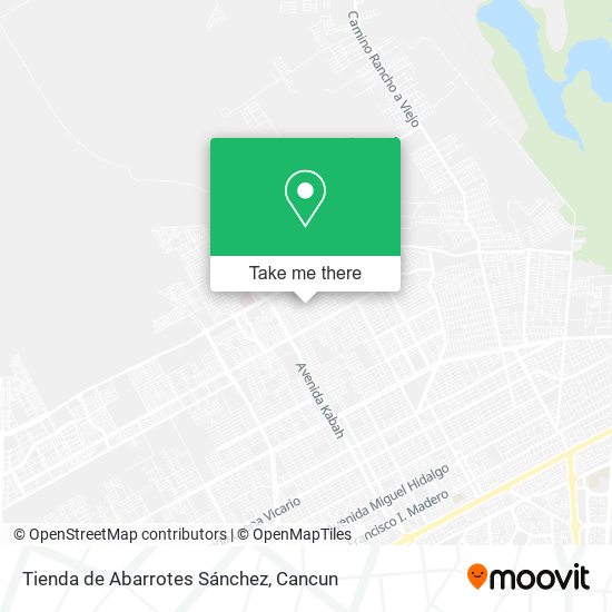 Mapa de Tienda de Abarrotes Sánchez