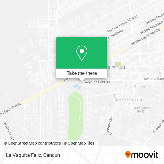 La Vaquita Feliz map