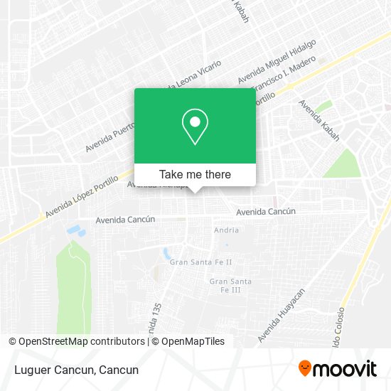 Mapa de Luguer Cancun