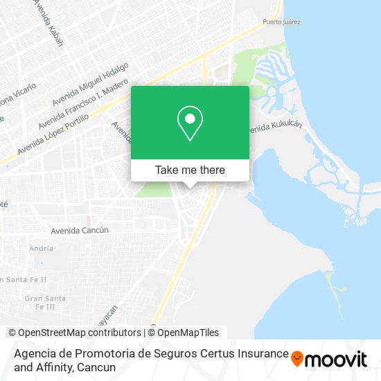 Agencia de Promotoria de Seguros Certus Insurance and Affinity map