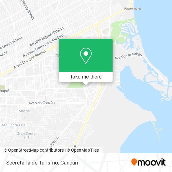 Secretaría de Turismo map