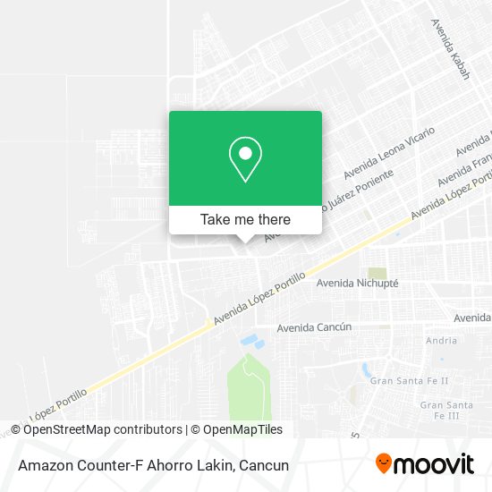 Mapa de Amazon Counter-F Ahorro Lakin